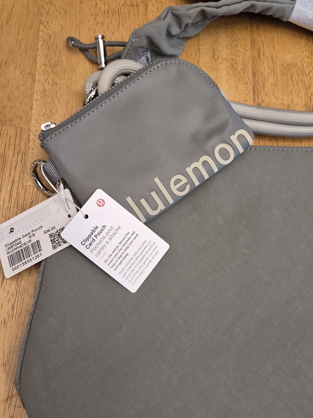 Lululemon SET Convertable Ruche Strap Crossbody & Wallet Willow Leaf Meadow Haze - Picture 3 of 9